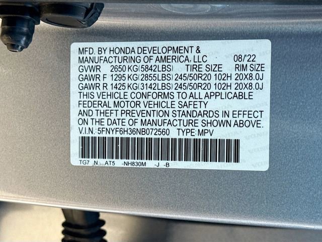 Used 2022 Honda Pilot Sport image 32