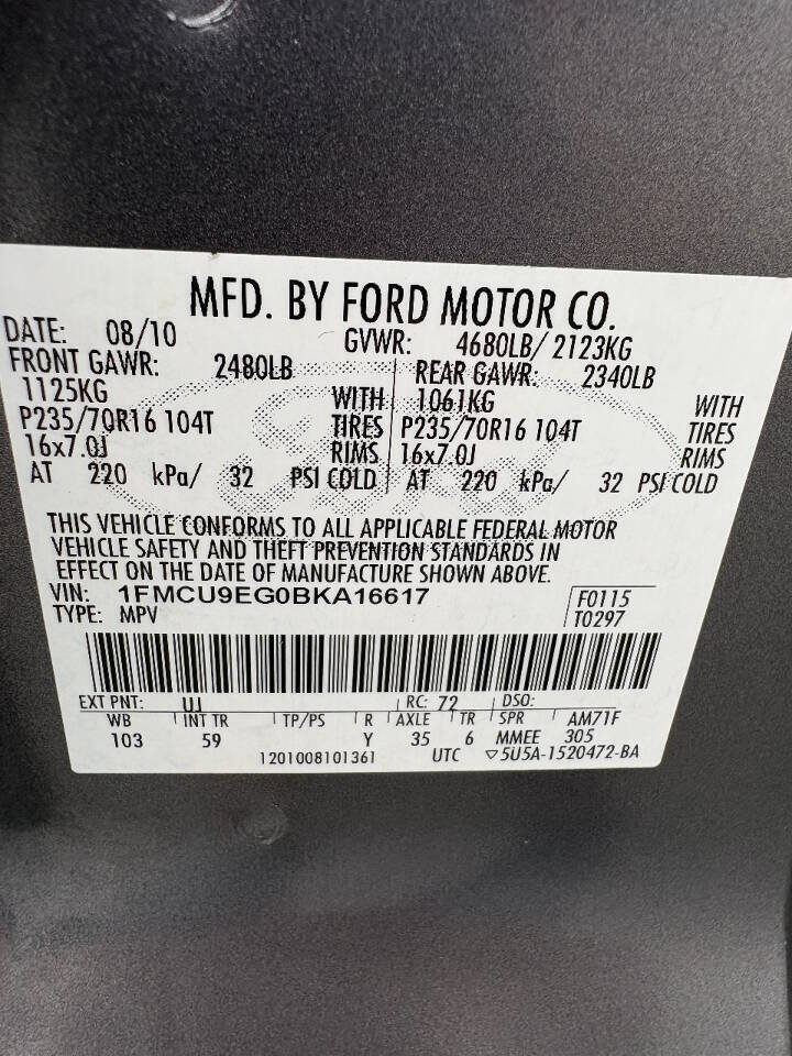 Used 2011 Ford Escape Limited AWD/4WD image 11