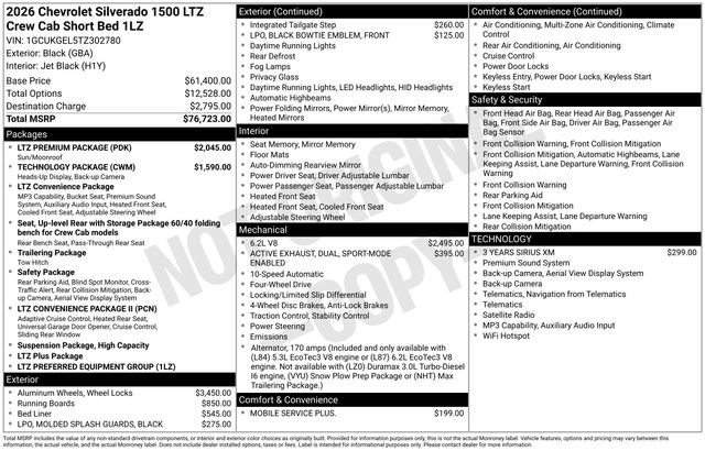 New 2026 Chevrolet Silverado 1500 LTZ w/ LTZ Premium Package AWD/4WD image 26