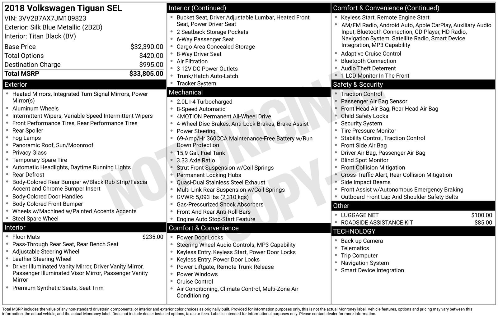 Used 2018 Volkswagen Tiguan SEL image 6