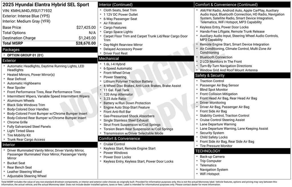 Used 2025 Hyundai Elantra SEL image 7