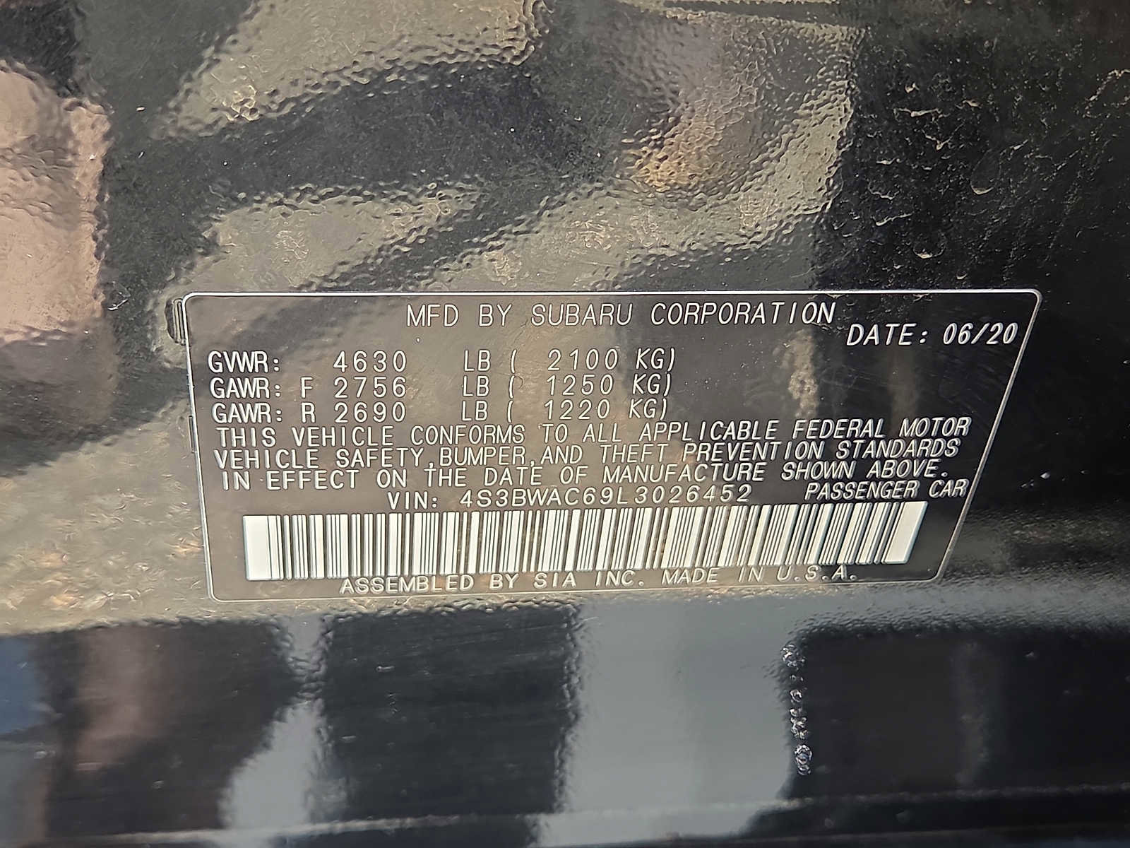 Used 2020 Subaru Legacy Premium image 25