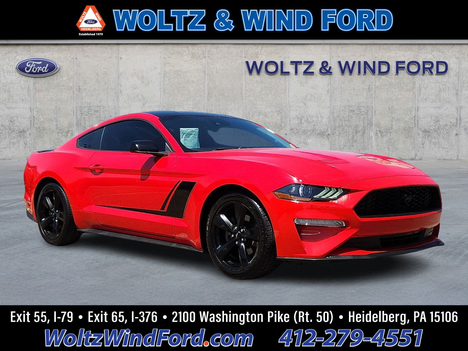 Used 2021 Ford Mustang Coupe w/ Equipment Group 101A RWD image 1