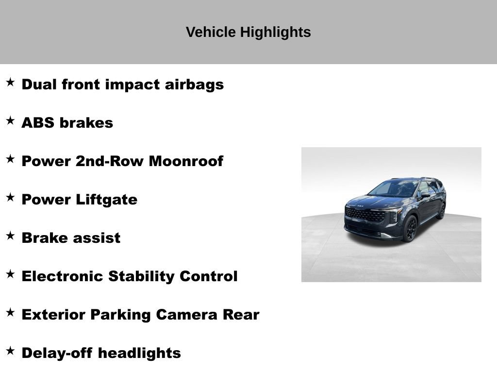Certified 2025 Kia Carnival SX FWD image 16