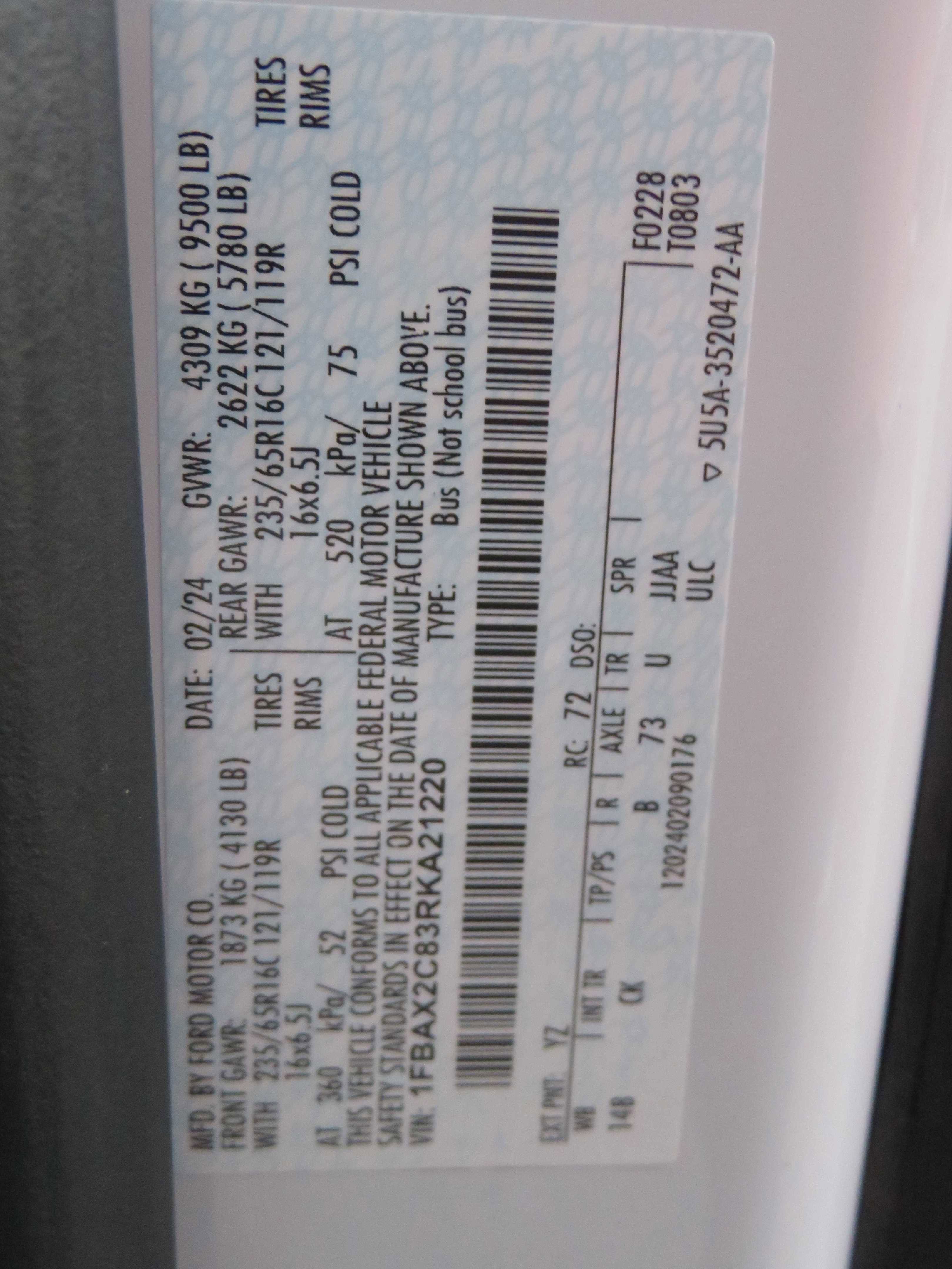 Used 2024 Ford Transit 350 XLT image 74