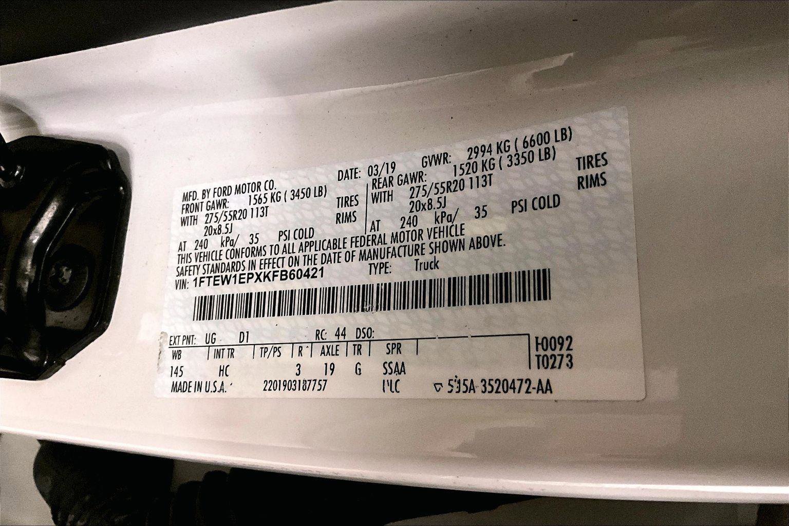 Used 2019 Ford F150 Lariat w/ Equipment Group 502A Luxury image 34