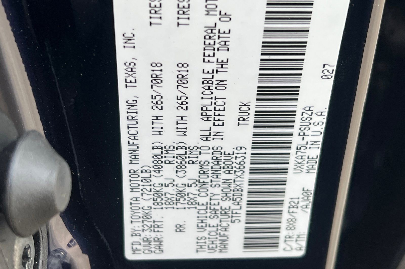 New 2026 Toyota Tundra SR5 w/ TRD Off-Road Package image 21