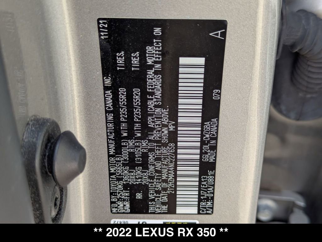 Used 2022 Lexus RX 350 FWD w/ Premium Package image 33
