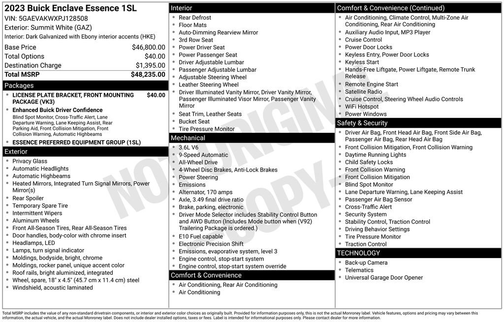 Used 2023 Buick Enclave Essence image 35