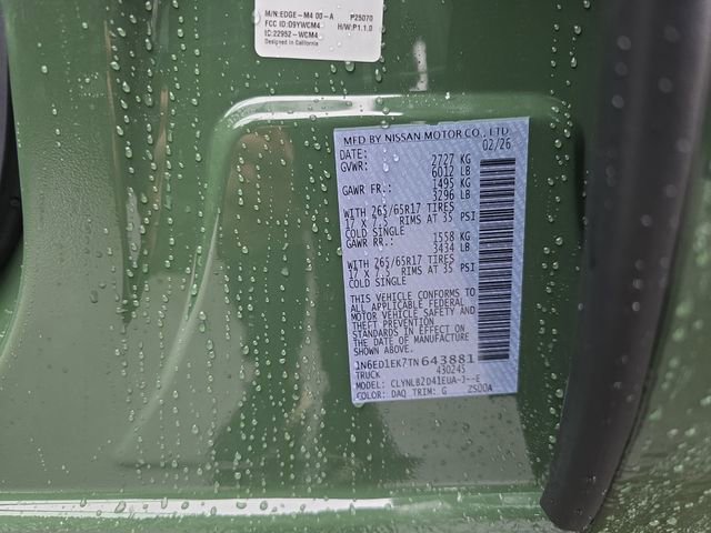 New 2026 Nissan Frontier SV w/ Tow Package image 19