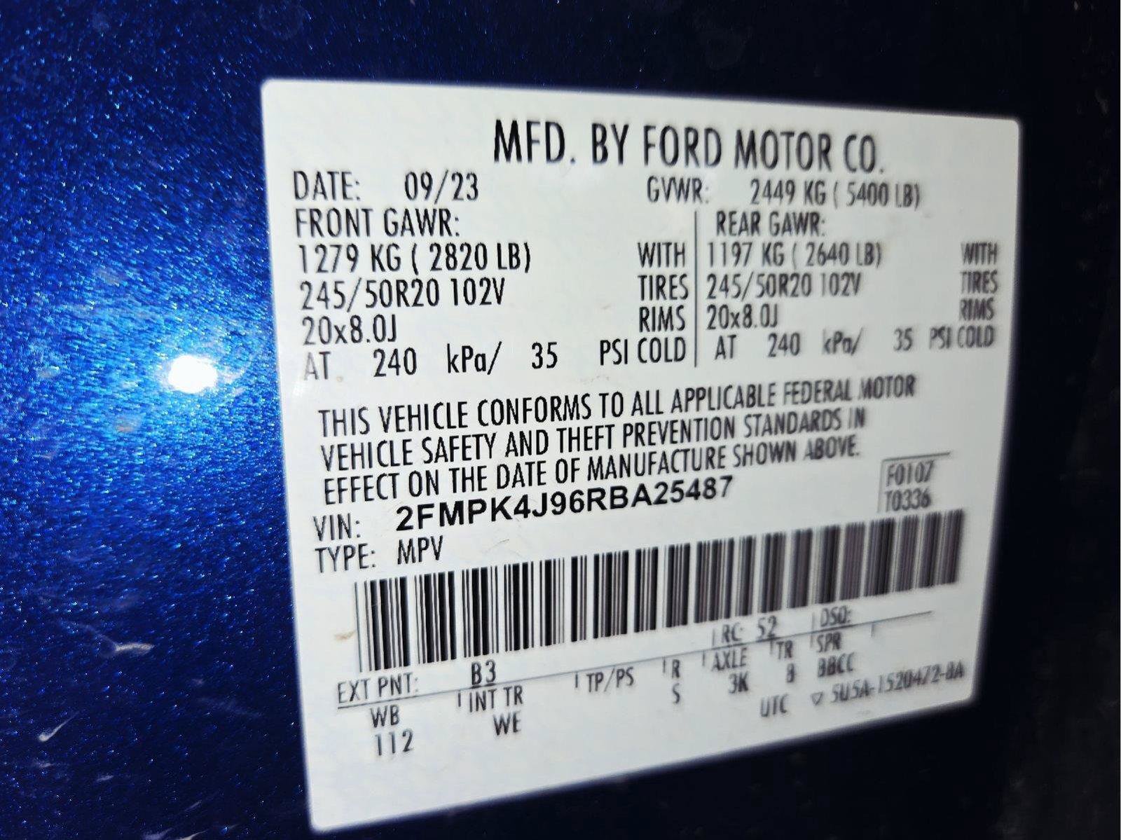 Certified 2024 Ford Edge ST-Line AWD/4WD image 57