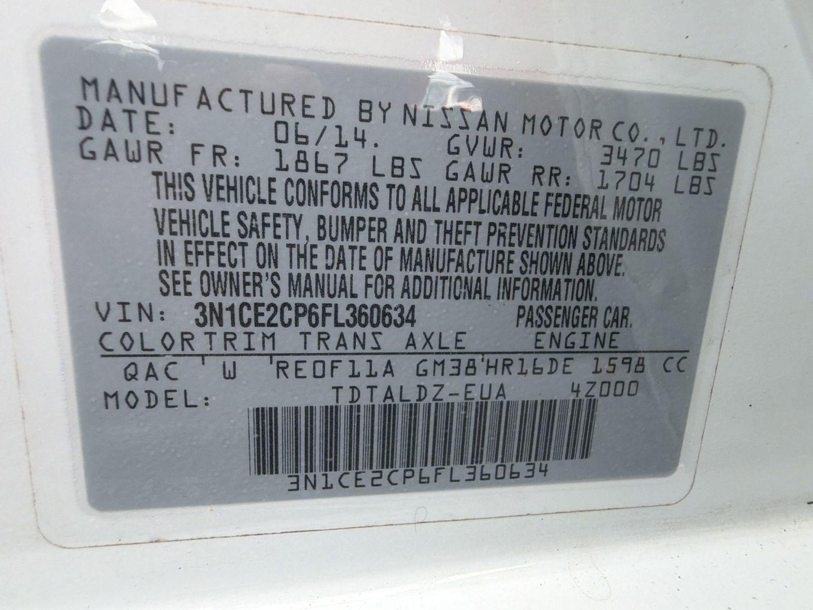 Used 2015 Nissan Versa Note SV FWD image 17