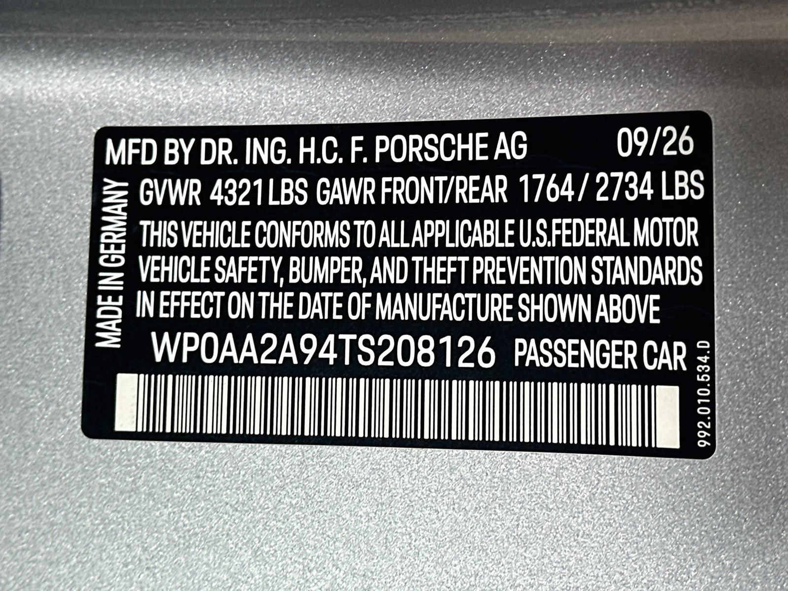 New 2026 Porsche 911 Carrera RWD image 46