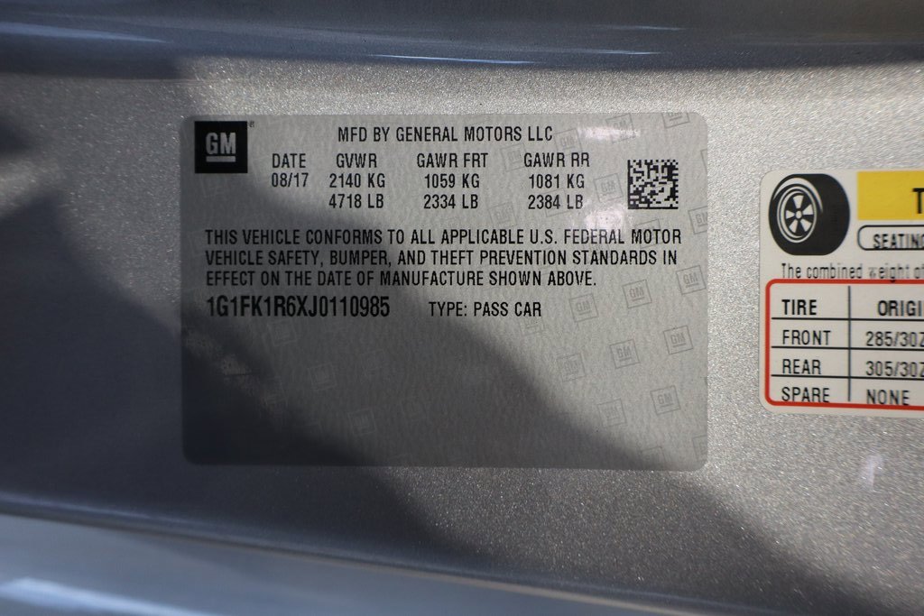 Used 2018 Chevrolet Camaro ZL1 image 32