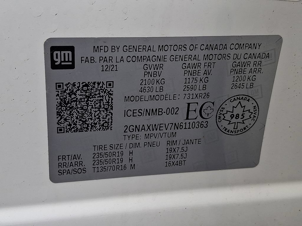 Used 2022 Chevrolet Equinox RS AWD/4WD image 26