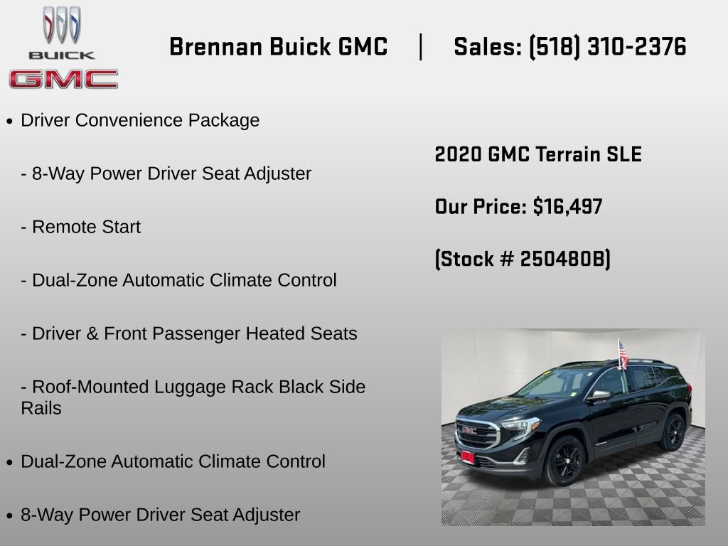 Certified 2020 GMC Terrain SLE w/ Driver Convenience Package AWD/4WD image 6