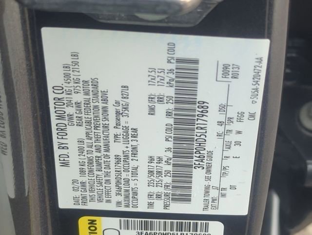 Used 2020 Ford Fusion SE image 28