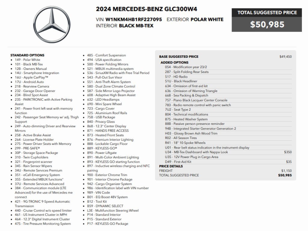 Used 2024 Mercedes-Benz GLC 300 4MATIC image 2