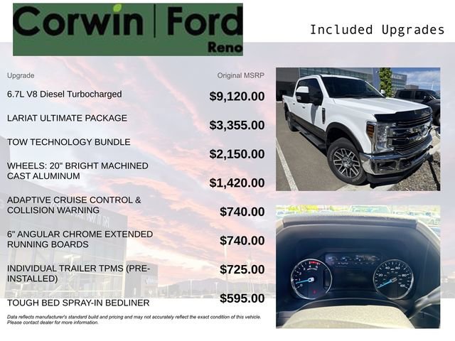 Used 2019 Ford F350 Lariat w/ Lariat Ultimate Package AWD/4WD image 3
