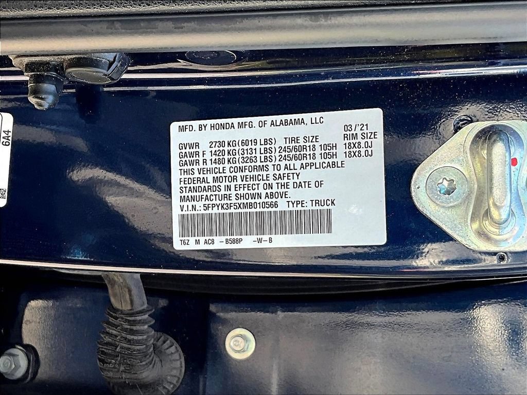 Used 2021 Honda Ridgeline RTL image 22