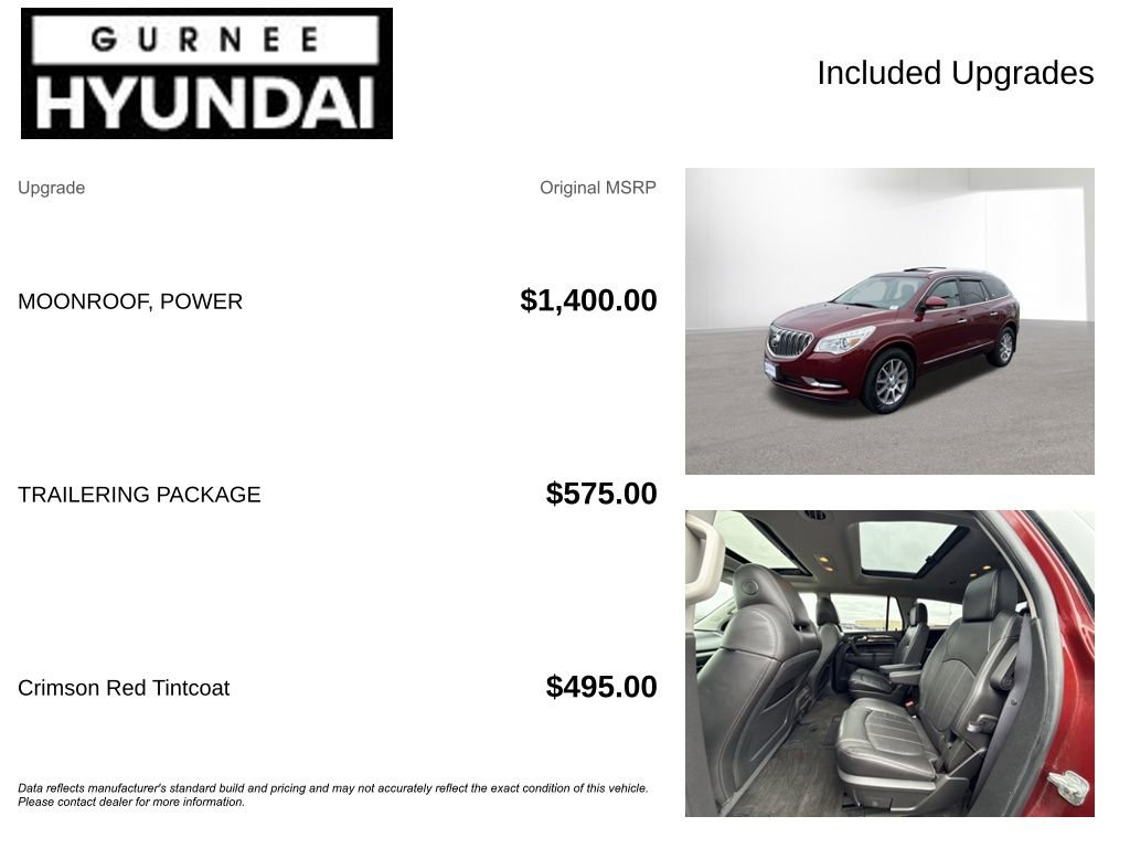 Used 2015 Buick Enclave Leather w/ Trailering Package AWD/4WD image 4