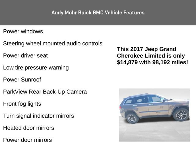 Used 2017 Jeep Grand Cherokee Limited AWD/4WD image 12