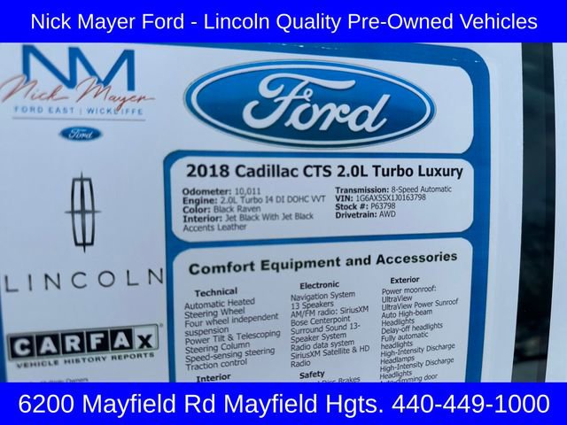 Used 2018 Cadillac CTS Luxury image 26