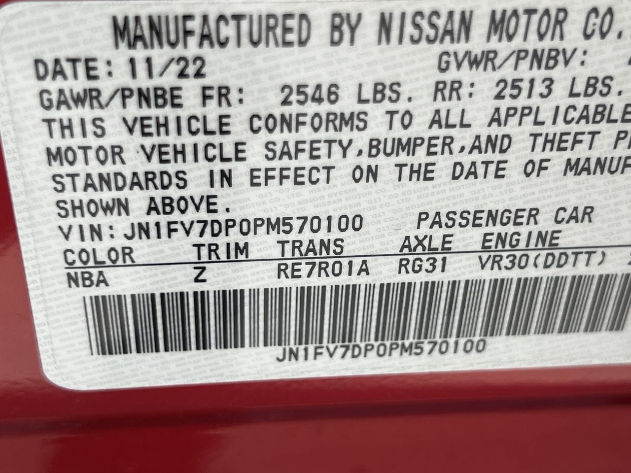 Used 2023 INFINITI Q50 Red Sport 400 RWD image 13