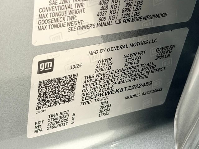 Certified 2026 Chevrolet Silverado 1500 RST w/ RST Select Package AWD/4WD image 22