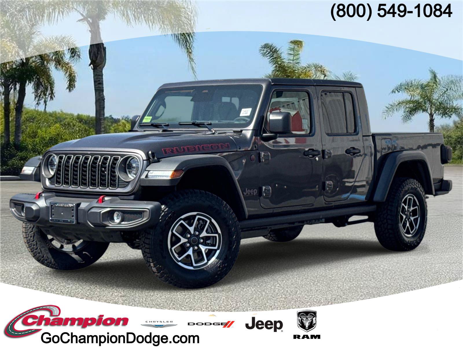 New 2026 Jeep Gladiator Rubicon w/ Steel Power Dome Hood Package AWD/4WD image 1