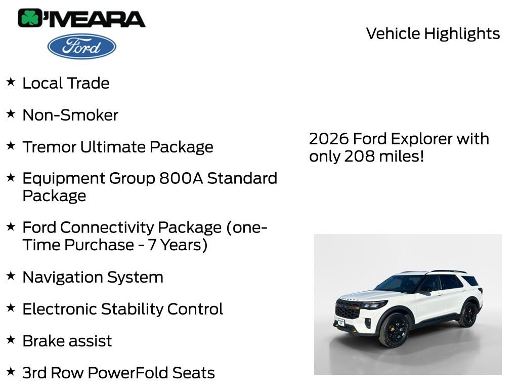 Used 2026 Ford Explorer Tremor w/ Tremor Ultimate Package AWD/4WD image 8