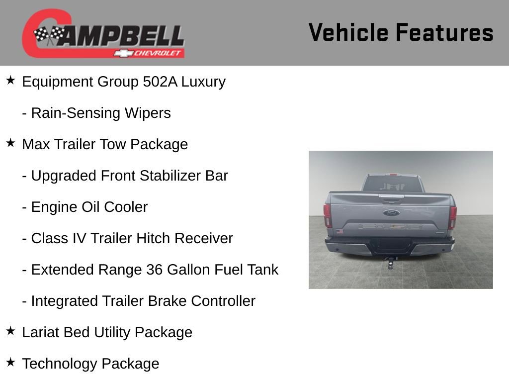 Used 2020 Ford F150 Lariat w/ Equipment Group 502A Luxury image 16