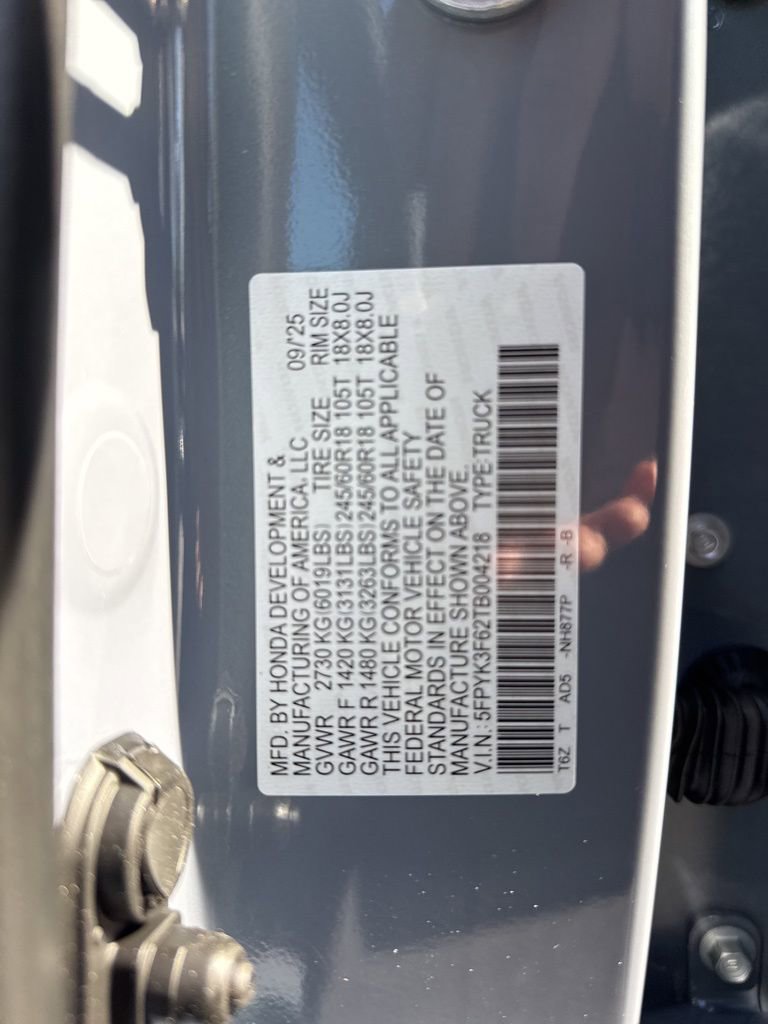 New 2026 Honda Ridgeline TrailSport image 25