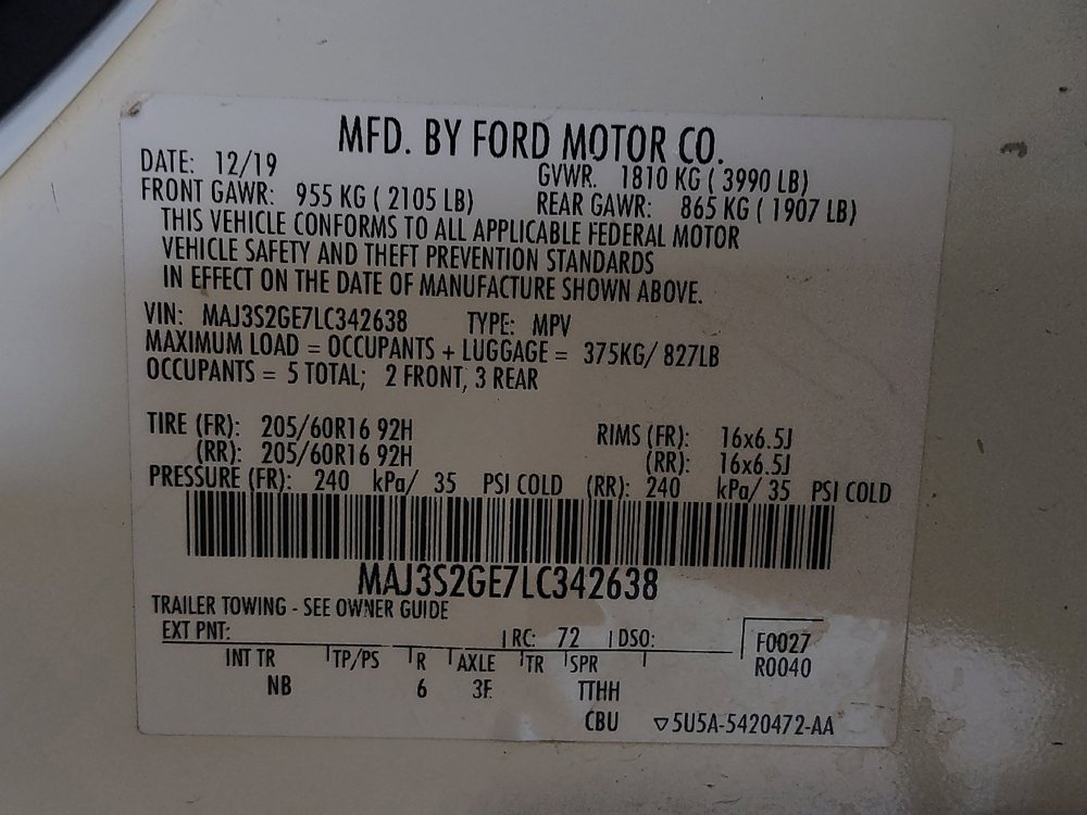 Used 2020 Ford EcoSport SE w/ SE Convenience Package FWD image 33