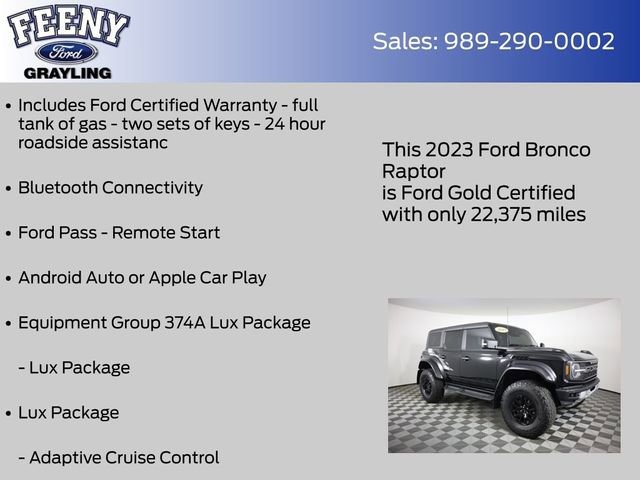 Used 2023 Ford Bronco Raptor AWD/4WD image 9