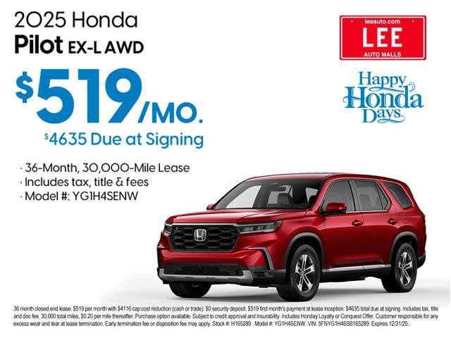 New 2025 Honda Pilot EX-L image 4