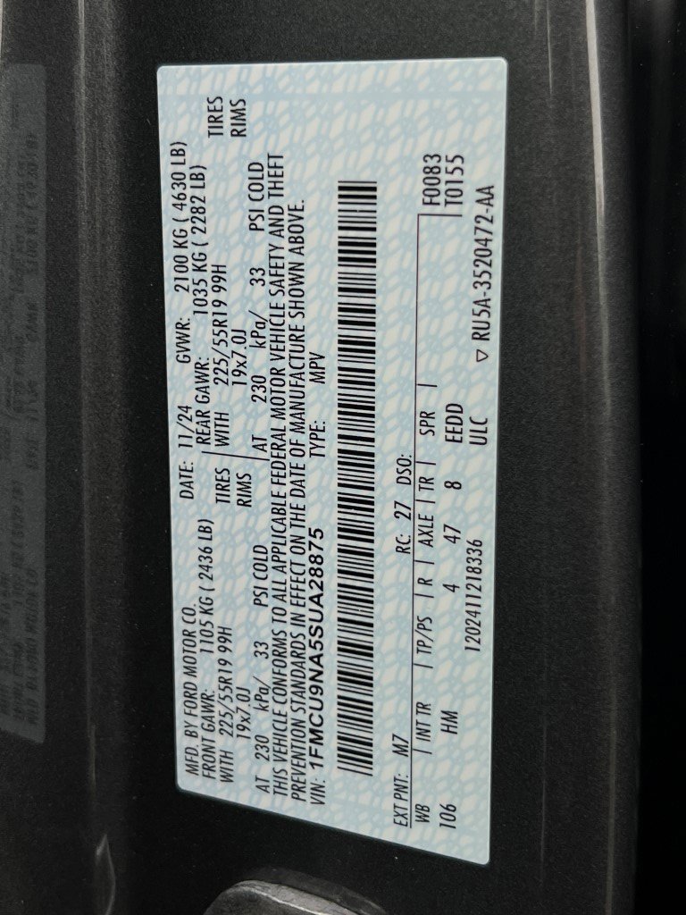 Used 2025 Ford Escape ST-Line Select w/ Tech Pack #2 image 28