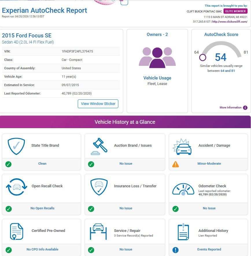 Used 2015 Ford Focus SE w/ Equipment Group 201A image 4