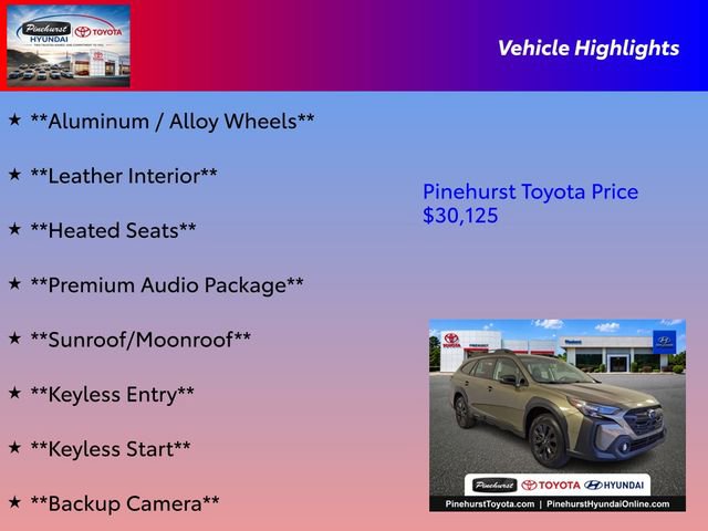 Used 2025 Subaru Outback Onyx Edition AWD/4WD image 31