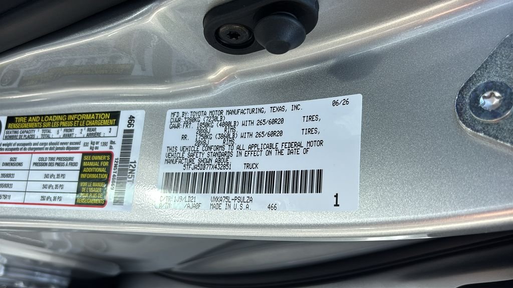 New 2026 Toyota Tundra Limited AWD/4WD image 37