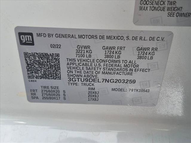 Used 2022 GMC Sierra 1500 SLT w/ SLT Premium Package AWD/4WD image 15