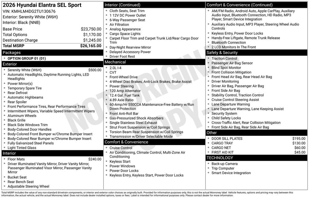 Certified 2026 Hyundai Elantra Sport image 14