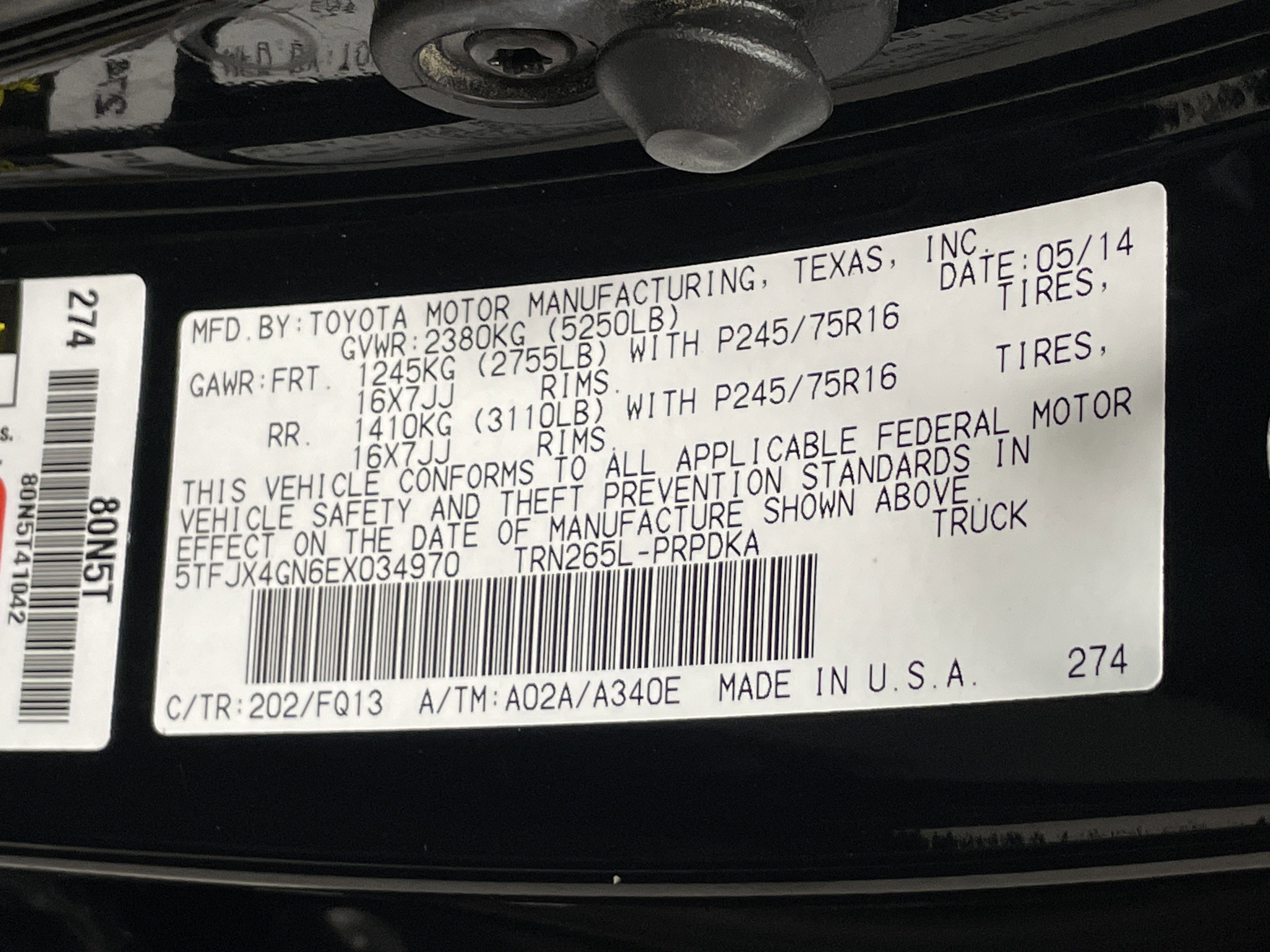 Used 2014 Toyota Tacoma PreRunner w/ SR5 Package image 34