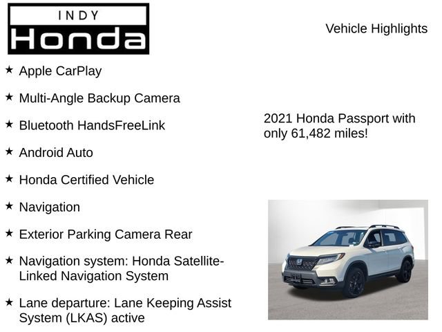Certified 2021 Honda Passport Elite image 7