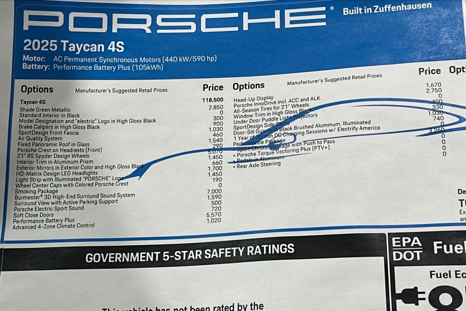 New 2025 Porsche Taycan 4S image 55