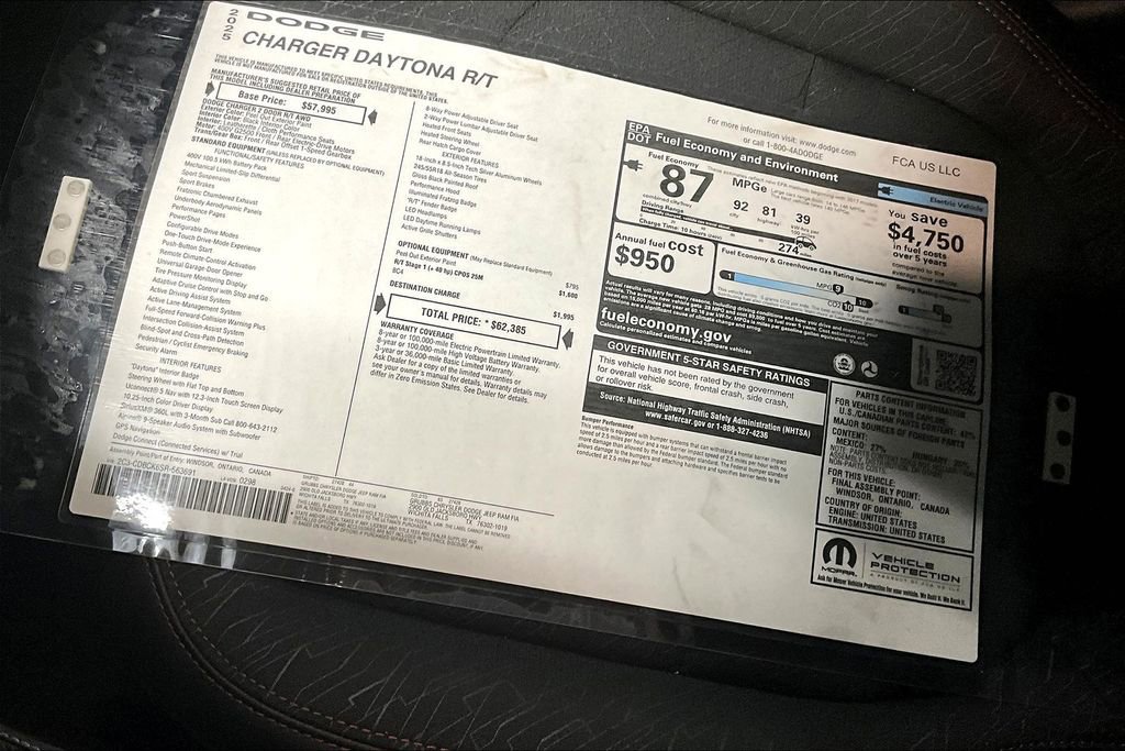 New 2025 Dodge Charger R/T w/ Quick Order Package 25M R/T image 23