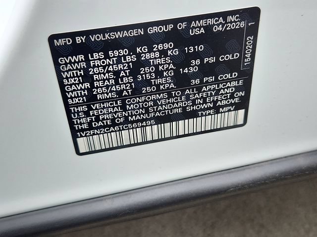 New 2026 Volkswagen Atlas SEL Premium R-Line AWD/4WD image 9
