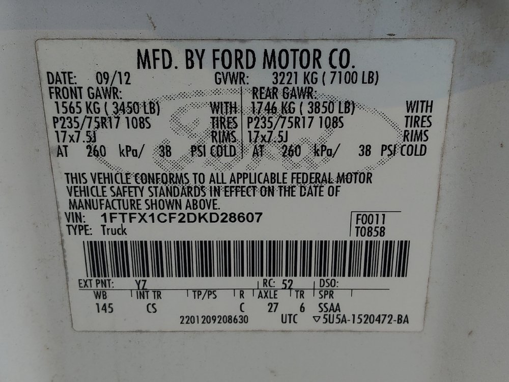 Used 2013 Ford F150 XL w/ Mid Equipment Group RWD image 33