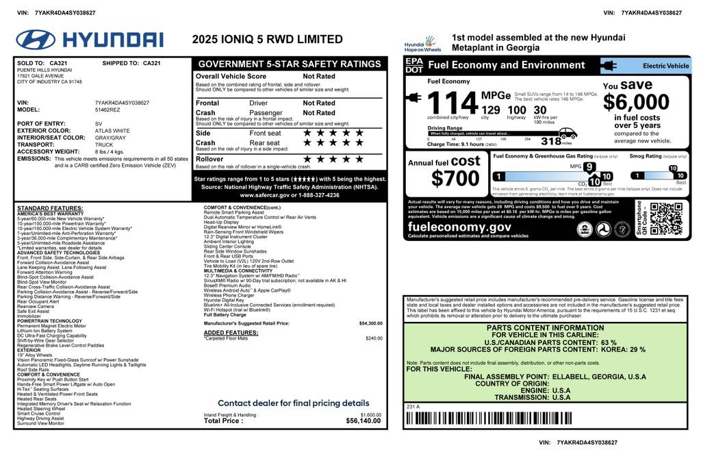 Used 2025 Hyundai Ioniq 5 Limited RWD image 4
