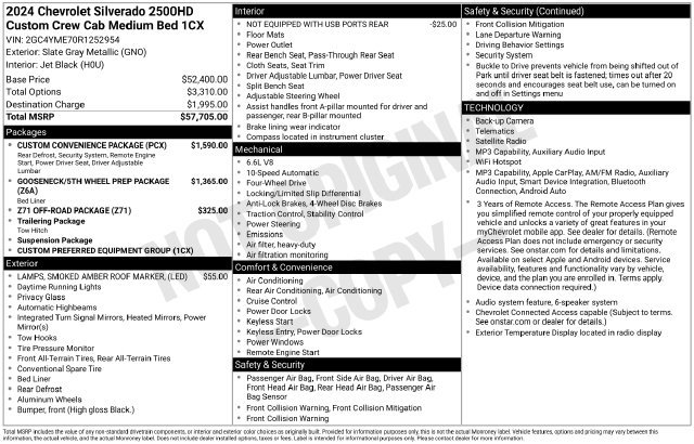 Used 2024 Chevrolet Silverado 2500 Custom w/ Custom Convenience Package AWD/4WD image 8
